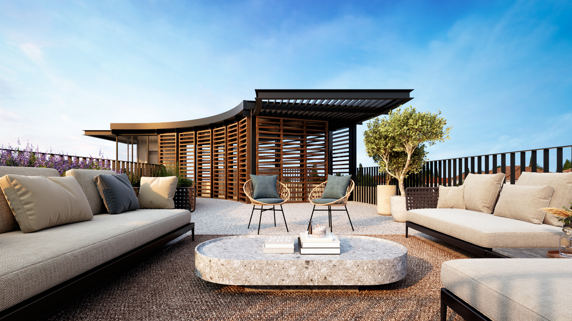 Panoramic View - Roof Garden