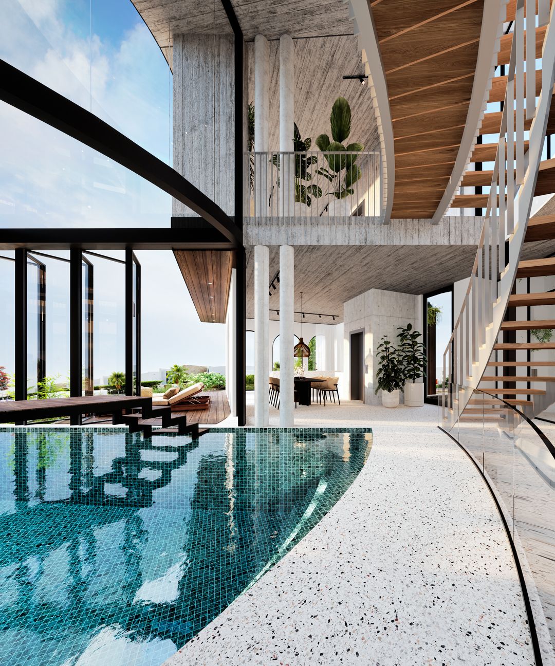 Architecture Interior - Internal Swimming Pool