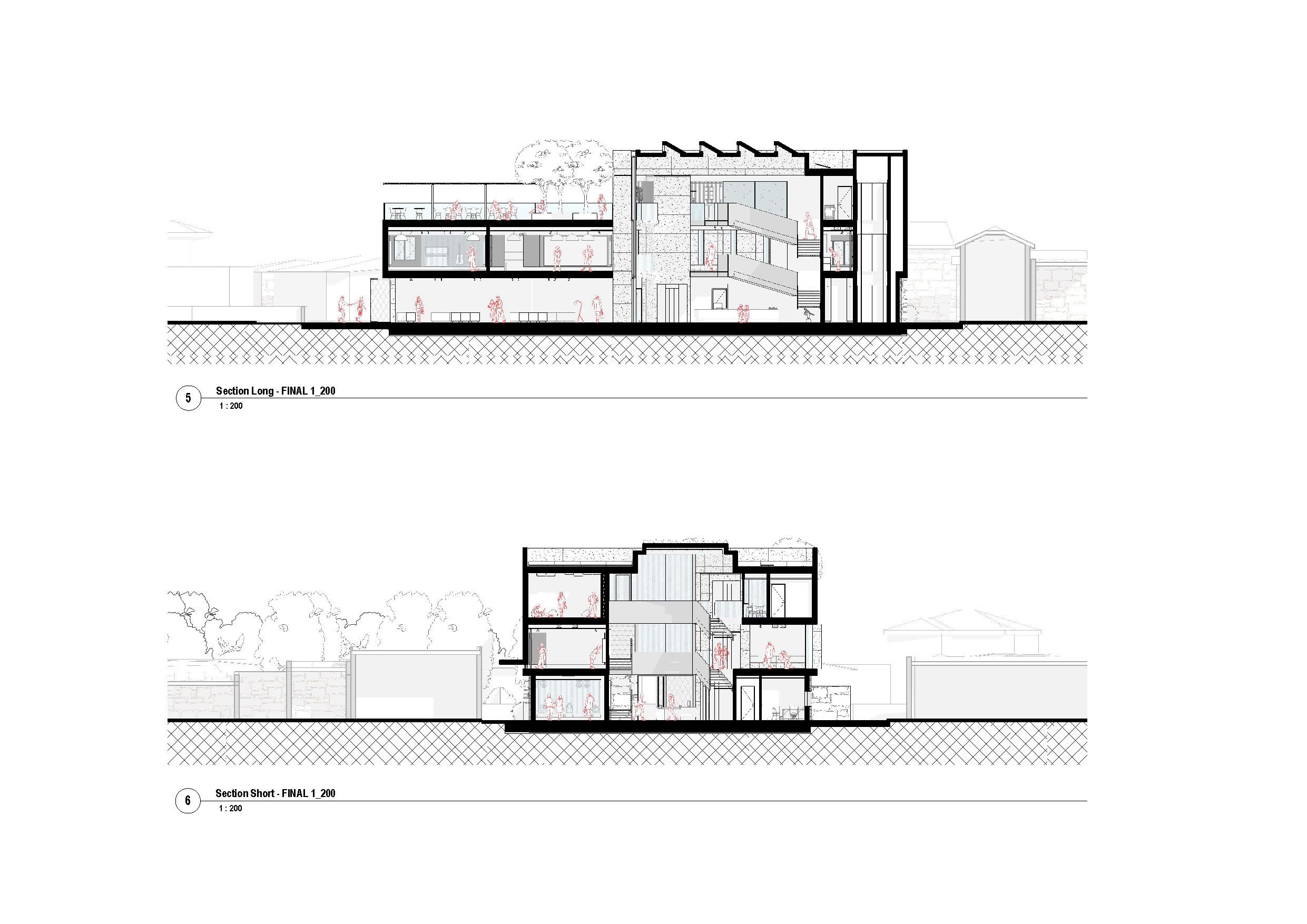 Architecture sections - drawing